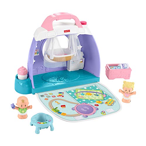 Fisher-Price GKP70 - Little People Babyzimmer, zusammenklappbares und tragbares Spielset für Kleinkinder und Vorschulkinder bis 5 Jahre Fisher-Price GKP70 - Little People Babyzimmer, zusammenklappbares und tragbares Spielset für Kleinkinder und Vorschulkinder bis 5 Jahre von Fisher-Price