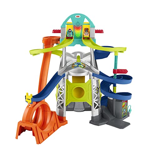 Fisher-Price GMJ12 - Little People Action Rennbahn, Fahrzeug-Spielset für Kleinkinder und Vorschulkinder von Fisher-Price