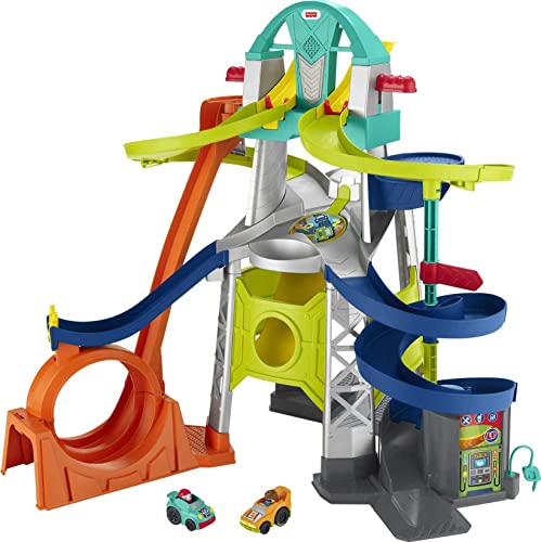 Fisher-Price GMJ12 - Little People Action Rennbahn, Fahrzeug-Spielset für Kleinkinder und Vorschulkinder Fisher-Price GMJ12 - Little People Action Rennbahn, Fahrzeug-Spielset für Kleinkinder und Vorschulkinder von Fisher-Price