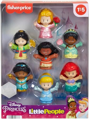 Fisher-Price HJW75 - Little People Disney Princess Spielzeug, Set mit 7 Figuren für Klein- und Vorschulkinder für Rollenspiele ab 18 Monaten Fisher-Price HJW75 - Little People Disney Princess Spielzeug, Set mit 7 Figuren für Klein- und Vorschulkinder für Rollenspiele ab 18 Monaten von Disney Princess