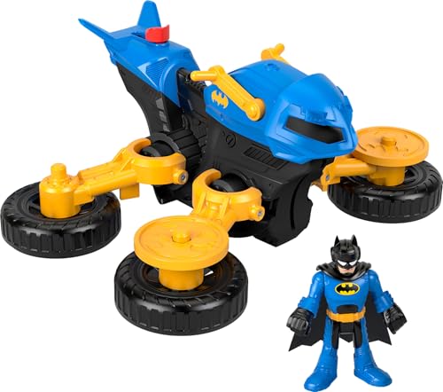 Fisher-Price Imaginext DC Super Friends Batman Spielfigur und verwandelbarer Batcycle für Kinder ab 3 Jahren von Fisher-Price