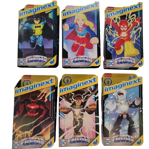 Fisher-Price Imaginext DC Super Friends Boxed Blister Packs Komplettes Set mit 6 Figuren von GXT54-9584 Release Fisher-Price Imaginext DC Super Friends Boxed Blister Packs Komplettes Set mit 6 Figuren von GXT54-9584 Release von Fisher-Price