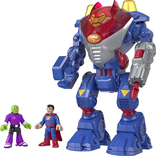 Fisher-Price Imaginext DC Super Friends Superman Roboter, Spielzeugroboter mit Charakterfiguren für Vorschulkinder im Alter von 3 bis 8 Jahren [Amazon Exclusive] von Fisher-Price
