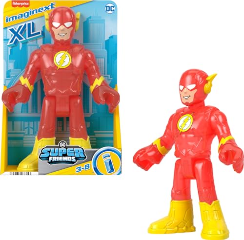 Fisher-Price Imaginext DC Super Friends The Flash XL Spielzeug, 25,4 cm, bewegliche Figur für Vorschule, Pretend Play, ab 3 Jahren von Fisher-Price