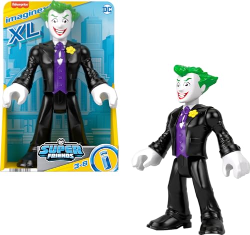 Fisher-Price Imaginext DC Super Friends Vorschulspielzeug, The Joker XL, 25,4 cm, bewegliche Figur für Rollenspiele, ab 3 Jahren von Fisher-Price