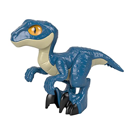 Fisher-Price Imaginext GWP07 - Jurassic World 3 XL Dino Raptor, extragroße Dinosaurierfigur für Vorschulkinder, Dinosaurier Spielzeug von 3 bis 8 Jahren von Fisher-Price
