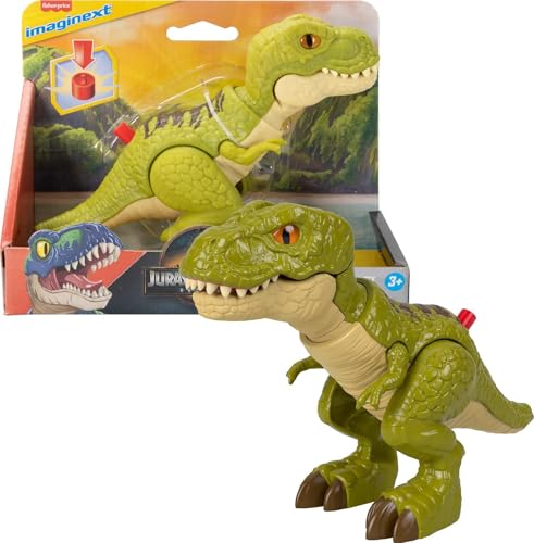 Fisher-Price Imaginext Jurassic World Dinosaurier Actionfigur mit Bewegungsfunktion, ca. 20 cm großes Tyrannosaurus rex Dinospielzeug, JFJ65 Fisher-Price Imaginext Jurassic World Dinosaurier Actionfigur mit Bewegungsfunktion, ca. 20 cm großes Tyrannosaurus rex Dinospielzeug, JFJ65 von Fisher-Price