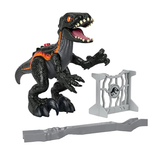 Imaginext Jurassic World Dinosaurierspielzeug Indoraptor-Figur mit Kratz-Action und Zubehörteilen zum Spielen für Kindergartenkinder ab 3 Jahren, HRK70 von Fisher-Price