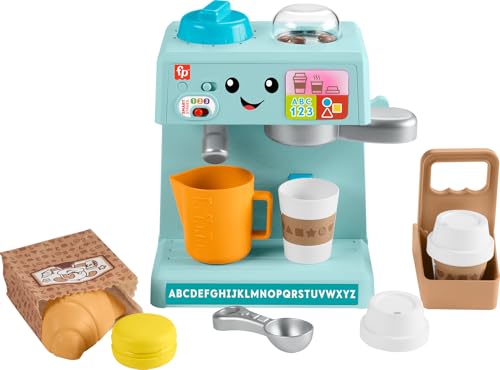 Fisher-Price Kleinkindspielzeug Lachen & Lernen Kaffee Café Musikspielset mit pädagogischen Liedern und 10 Spielstücken für Kinder ab 18 Monaten, HTW96 Fisher-Price Kleinkindspielzeug Lachen & Lernen Kaffee Café Musikspielset mit pädagogischen Liedern und 10 Spielstücken für Kinder ab 18 Monaten, HTW96 von Fisher-Price