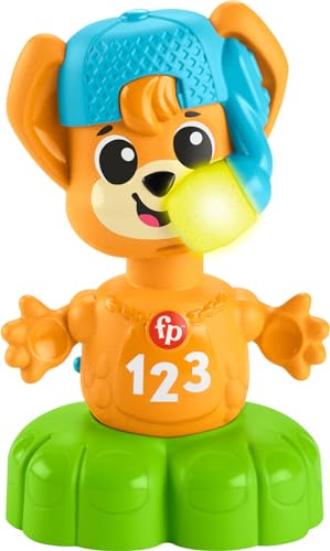 Fisher-Price Link Squad Fuchs Gegenspielzeug, Spielzeug für Babys und Kleinkinder mit Musik und interaktiven Lichtern, ab 9 Monaten, französische Version, HYK94 von Fisher-Price