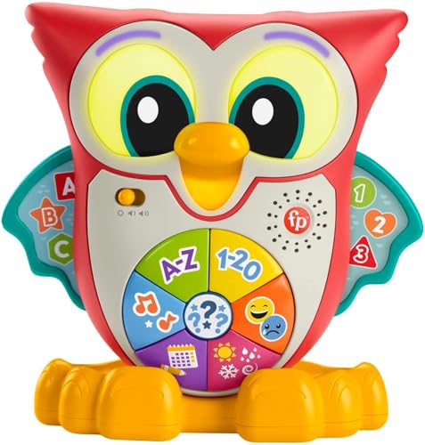 Fisher-Price Linkimals Licht und Leder Eule - Niederländische Ausgabe, interaktiv, musikalisch, Lernspielzeug mit Licht und Sound, für Kleinkinder ab 18 Monaten, HJN62 Fisher-Price Linkimals Licht und Leder Eule - Niederländische Ausgabe, interaktiv, musikalisch, Lernspielzeug mit Licht und Sound, für Kleinkinder ab 18 Monaten, HJN62 von Fisher-Price