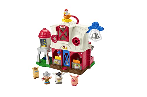 Fisher-Price - Little People Bauernhof der glücklichen Tiere - Mehrsprachige Ausgabe, interaktives Playset mit Smart Stages Lernen, Spielzeug für Kinder ab 1 Jahren, HPF43 Fisher-Price - Little People Bauernhof der glücklichen Tiere - Mehrsprachige Ausgabe, interaktives Playset mit Smart Stages Lernen, Spielzeug für Kinder ab 1 Jahren, HPF43 von Fisher-Price