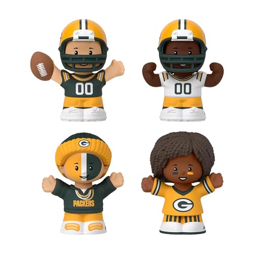 Fisher-Price Little People Green Bay Packers Figuren, Sammler-Set, 4er-Pack von Fisher-Price