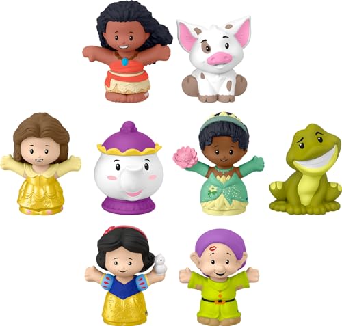 Fisher-Price Little People Kleinkind-Spielzeug, Disney Princess Story Duos, 8-teiliges Figuren-Set für Vorschule, Vorschulspiel, ab 18 Monaten von Fisher-Price