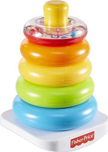 Fisher-Price Stapelblock, Baby, 6 Stück, 4.72" x 5.12" x 7.76", ab 0 Monaten von Fisher-Price
