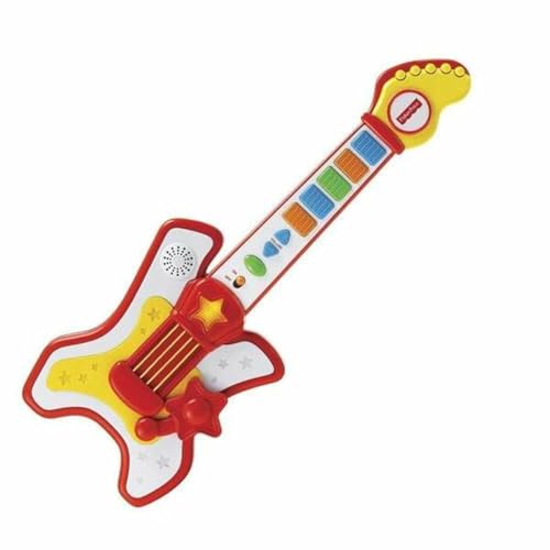 Fisher-Price - Rockstar Gitarre Musikinstrumente für Kinder, Mehrfarbig (REI80030) von Fisher-Price