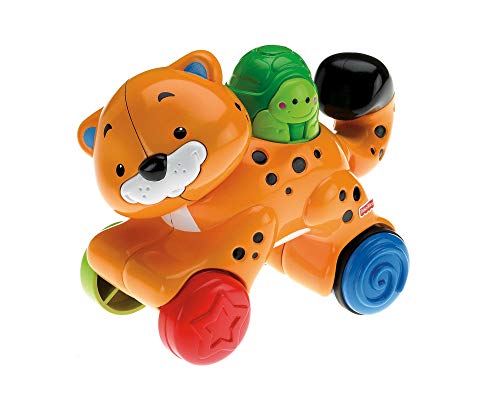 Fisher-Price Spielzeug – Amazing Tiere Press und Go Cheetah – Baby Kleinkind 6–36 Monate von Mattel