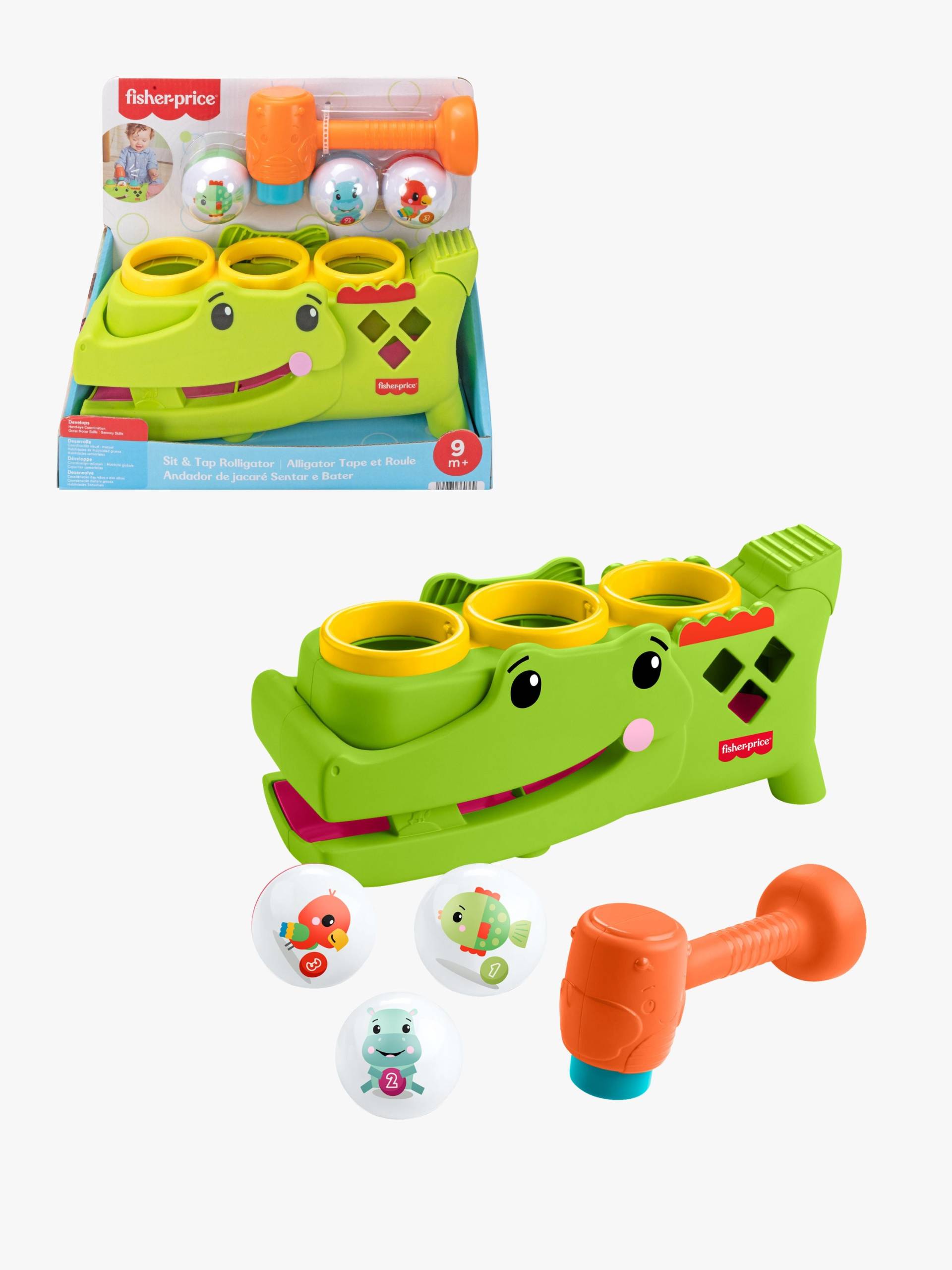 Fisher-Price Tap & Roll Aktivitätsspielzeug Alligator, Babyspielzeug Fisher-Price Tap & Roll Aktivitätsspielzeug Alligator, Babyspielzeug von Fisher-Price