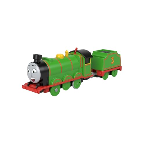 Fisher-Price Thomas & Seine Freunde, batteriebetriebene Spielzeuglok Henry mit Kohlewagen für Kinder im Kindergartenalter ab 3 Jahren, HTN40 von Fisher-Price