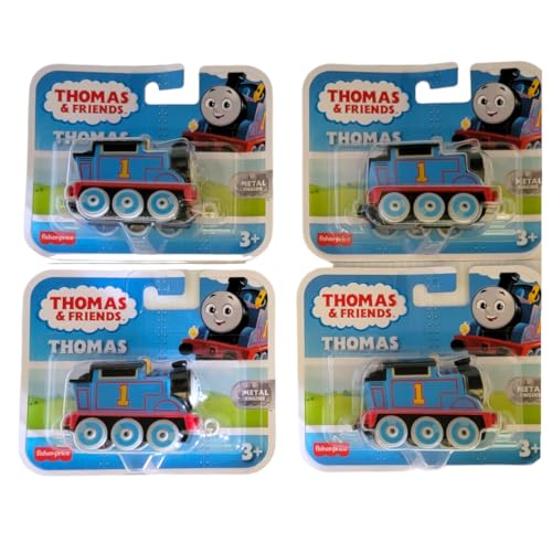 Fisher-Price Thomas und seine Freunde Thomas die kleine Lokomotive Metall Druckguss Lokomotive Figuren (4 Stück) von Fisher-Price