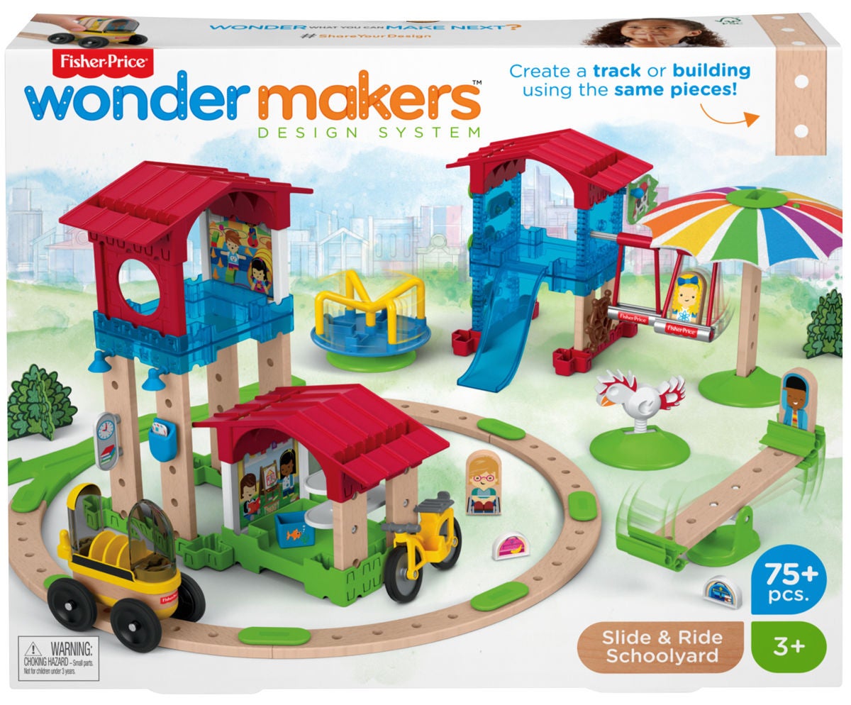 Fisher-Price Wonder Makers Design System Bausatz Slide &  Ride Schoolyard von Fisher-Price