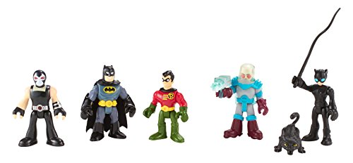 Imaginext BCV33 - DC Super Freunde Spielzeug Spielset - Batman Robin Catwoman Mr Freeze Bane Actionfigur von Fisher-Price