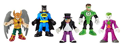 Imaginext BCXV33 DC Super Freunde Aktion Figur Spielzeug Spielset - Batman Joker Pinguin Green Lantern Hawkman von Fisher-Price