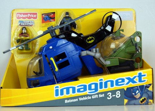 Imaginext Batman Hubschrauber-Geschenk-Set mit Batman und Robin Zahlen. Imaginext Batman Hubschrauber-Geschenk-Set mit Batman und Robin Zahlen. von Fisher-Price