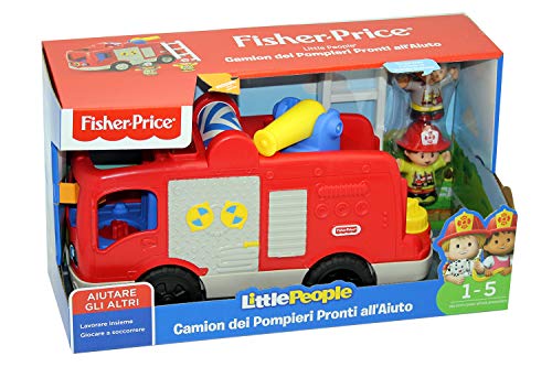 Little People - Feuerwehrauto Playset Spielzeug für Kinder 1+ Jahre, Mehrfarbig, FPV32 von Fisher-Price