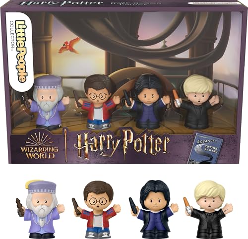Little People Collector Sondereditionsset Harry Potter und der Halbblutprinz für Erwachsene und Fans, 4 Figuren in einer Präsentationsbox, JDG33 von Little People COLLECTOR