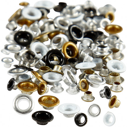 Ösen, D: 3,2+4,8mm, H: 3mm, 120 Stk Ösen, D: 3,2+4,8mm, H: 3mm, 120 Stk von Fiskars