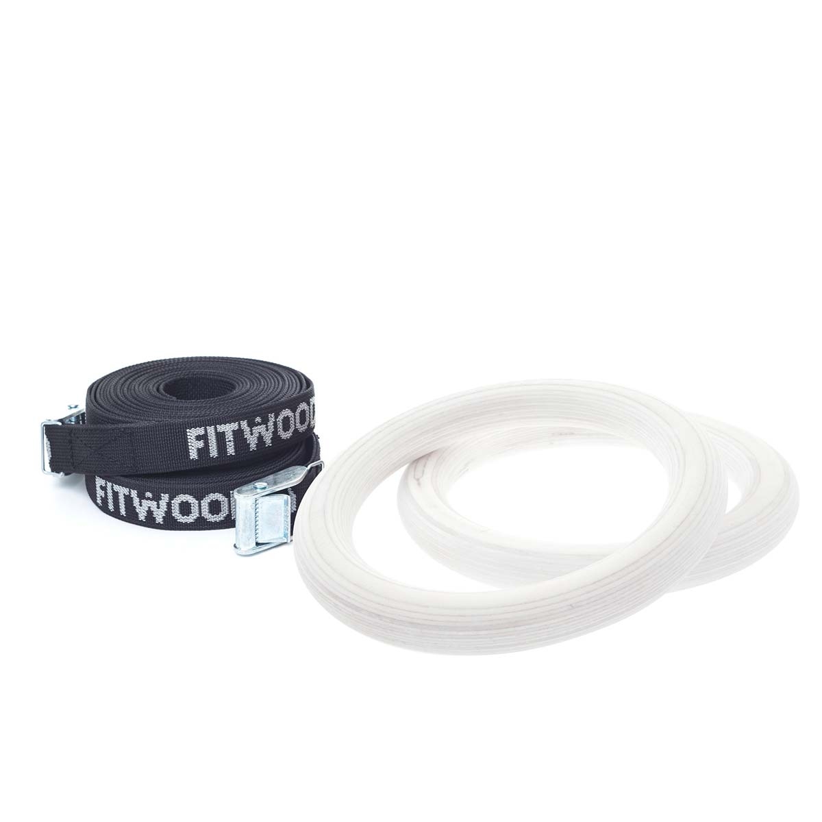 FitWood Kleine Turnringe für Kinder Schwarz - Weiß von FitWood