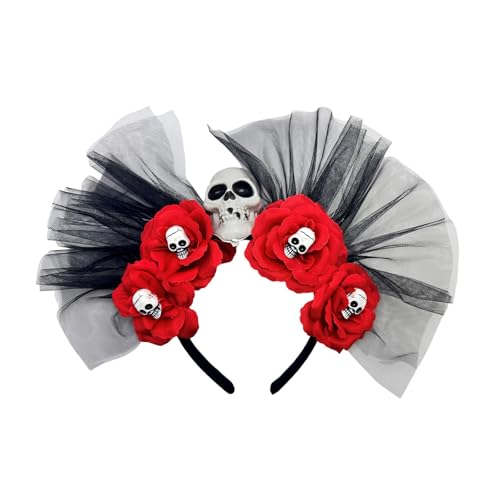 Day of the Deads Kopfschmuck Totenkopf Blume Krone Stirnband Halloween Cincos des Mayoes Party Kostüme für Damen Geschenke Blumenkrone Stirnband Day of the Deads Kopfschmuck Totenkopf Blume Krone Stirnband Halloween Cincos des Mayoes Party Kostüme für Damen Geschenke Blumenkrone Stirnband von Fitooles