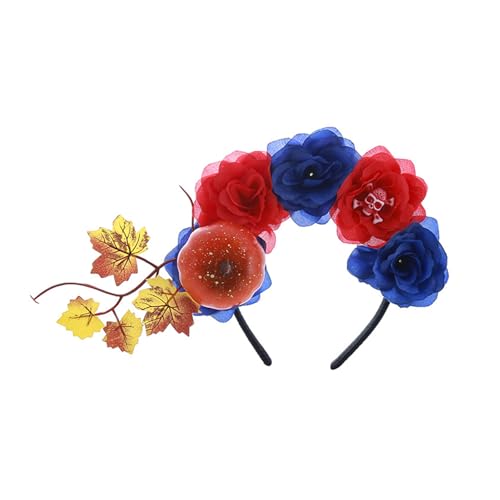 Fitooles Halloween Stirnband Kürbis Schädel Kopfschmuck Cosplay Stirnband Halloween Party Kopfstück Haarreifen Haarschmuck Geschenke Zubehör von Fitooles