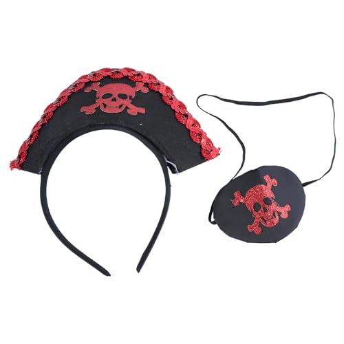Fitooles Piraten-Haarbänder, Foto-Requisiten, Halloween-Augenklappe, Stirnbänder, Party-Kopfschmuck, lustige Stirnbänder für Musik Fitooles Piraten-Haarbänder, Foto-Requisiten, Halloween-Augenklappe, Stirnbänder, Party-Kopfschmuck, lustige Stirnbänder für Musik von Fitooles