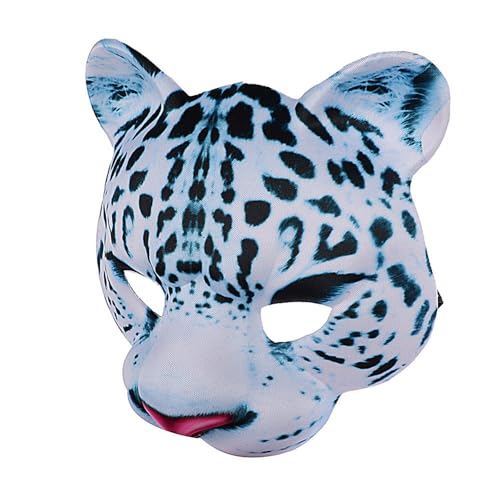 Fitooles Realistische Schnee Leoparden Gesichtsmaske Halbe Gesichtsmaske Für Männer Frauen Halloween Maskerade Cosplay Halloween Kostümzubehör Fitooles Realistische Schnee Leoparden Gesichtsmaske Halbe Gesichtsmaske Für Männer Frauen Halloween Maskerade Cosplay Halloween Kostümzubehör von Fitooles
