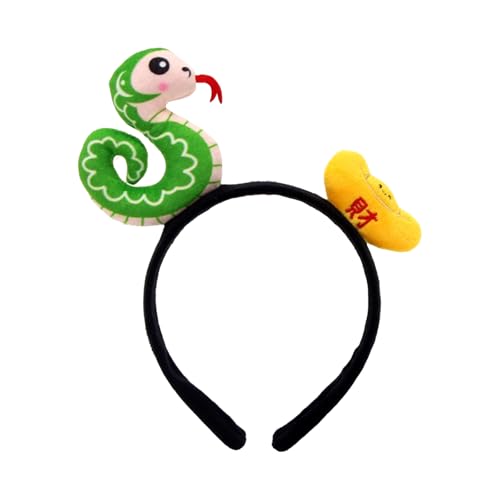 Fitooles Schlangen-Stirnbänder für chinesisches Neujahr 2025 Cosplay Kopfbedeckung Haarbänder Kopfbedeckung Make-up Waschen Gesicht von Fitooles
