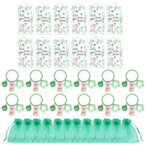 Fitooles Set mit 12 irischen Festival-Party-Geschenken, Glücksschweinchen-Schlüsselanhänger, Tier-Schlüsselanhänger mit Aufbewahrungstasche, stilvolle Party-Souvenirs Fitooles Set mit 12 irischen Festival-Party-Geschenken, Glücksschweinchen-Schlüsselanhänger, Tier-Schlüsselanhänger mit Aufbewahrungstasche, stilvolle Party-Souvenirs von Fitooles