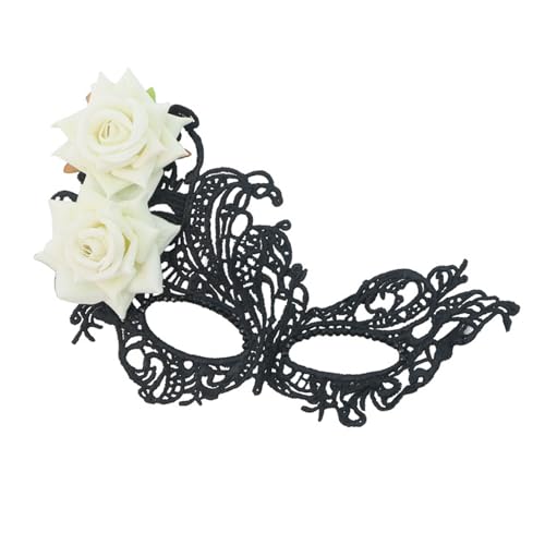 Fitooles Venezianer-Maske mit Strasssteinen, Abendball-Maske, Damen, Spitzenmaske, Party, Maskerade, Halloween, Karneval, Party Fitooles Venezianer-Maske mit Strasssteinen, Abendball-Maske, Damen, Spitzenmaske, Party, Maskerade, Halloween, Karneval, Party von Fitooles