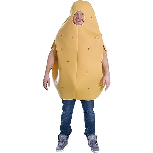 Fituenly Halloween Kartoffel Kostüm für Erwachsene Niedliches Kartoffelkostüm Lustiges Lebensmitteloutfit Halloween Cosplay Kostüm von Fituenly