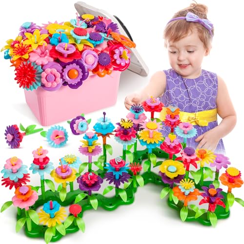Fivejoy Blumengarten Spielzeug ab 3 Jahre Mädchen, Montessori Spielzeug Blumen Bausteine Motorikspielzeug, DIY Spielzeug ab 3 4 5 Jahre Mädchen Junge Geburtstags Geschenk Fivejoy Blumengarten Spielzeug ab 3 Jahre Mädchen, Montessori Spielzeug Blumen Bausteine Motorikspielzeug, DIY Spielzeug ab 3 4 5 Jahre Mädchen Junge Geburtstags Geschenk von Fivejoy