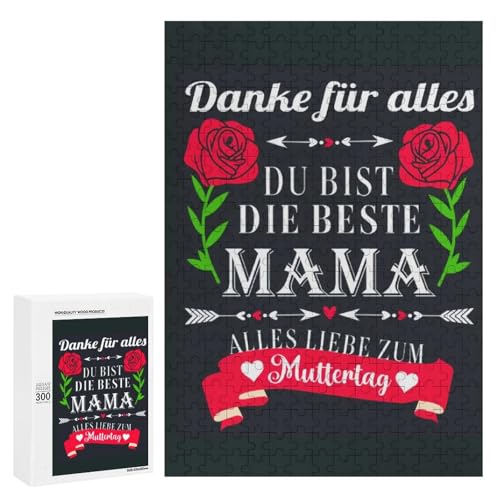 Geschenke Für Mama Geschenk Puzzle Für Erwachsene，Muttertagsgeschenk Für Mama，Geburtstagsgeschenk Für Mama，300 PCS-teiliges DIY Puzzles，Geschenke Für Frauen Geschenk（dvl34nhwtz01） von Fivelake