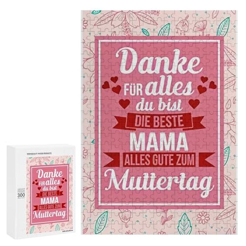 Geschenke Für Mama Geschenk Puzzle Für Erwachsene，Muttertagsgeschenk Für Mama，Geburtstagsgeschenk Für Mama，300 PCS-teiliges DIY Puzzles，Geschenke Für Frauen Geschenk（dvlkvr46qzpm） von Fivelake