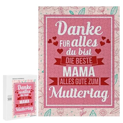 Geschenke Für Mama Geschenk Puzzle Für Erwachsene，Muttertagsgeschenk Für Mama，Geburtstagsgeschenk Für Mama，500 PCS-teiliges DIY Puzzles，Geschenke Für Frauen Geschenk（dvenm2xzuj6p） von Fivelake
