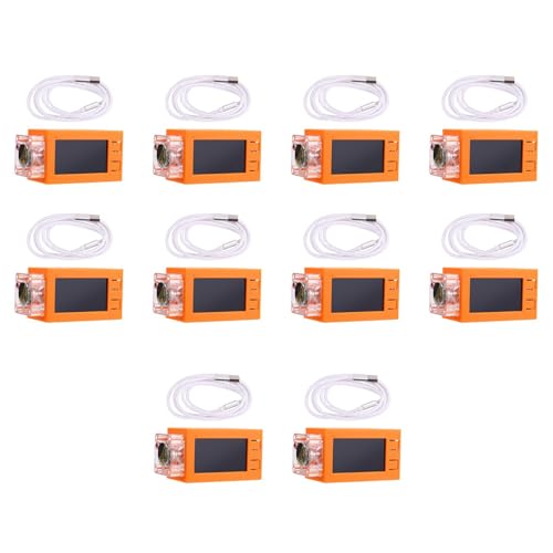 Fivetwofive 10X für Nerdminer V2 Pro Miner 78KH/S Mini Bitcoin Miner mit Leuchtendem Lüfter BTC Solo Mining Miner Orange von Fivetwofive