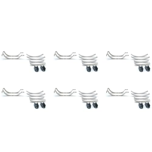Fivetwofive 12 Paar Stahl StoßDäMpfer Blattfedern Federung für D12 B14 B24 B16 B36 RC Auto Upgrade Teile ZubehöR von Fivetwofive