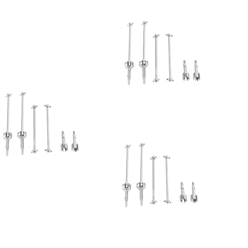 Fivetwofive 12 Stück CVD Antrieb Welle Aus Metall Vorne und Hinten für 144001 124018 124019 RC Auto Upgrade Teile Zubehör von Fivetwofive