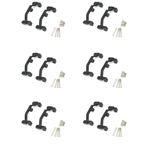 Fivetwofive 12X Sitz Halterung Aus Metall Zugstange für Mn D90 D91 D99S Mn90 Mn99S 1/12 Rc Auto Upgrade Teile, Schwarz von Fivetwofive