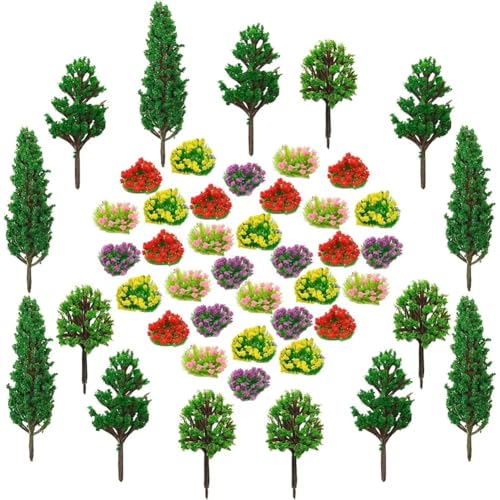 Fivetwofive 15 Stück Mini-Modellbäume, Miniatur-Blumenbüschel zum Selbermachen, 32 Stück, Multifunktionales Landschafts-Diorama-Zubehör Fivetwofive 15 Stück Mini-Modellbäume, Miniatur-Blumenbüschel zum Selbermachen, 32 Stück, Multifunktionales Landschafts-Diorama-Zubehör von Fivetwofive