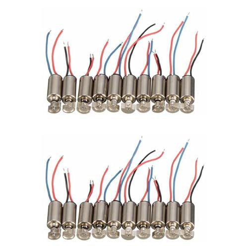 Fivetwofive 20 Stücke Mini Handy Vibration Motor Vibrator 4X8mm DC 1,5-3 V RC Spielzeug von Fivetwofive